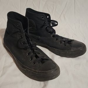 Black Canvas Converse All Star Shoes